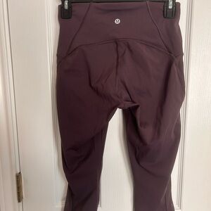 lululemon crop Plum Leggings